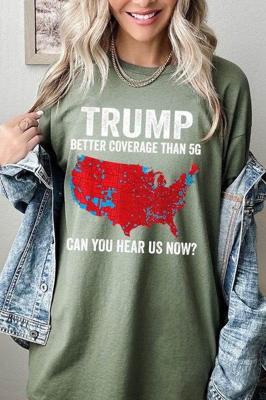 Trump Better Coverage Than 5G Heavy Cotton Tee