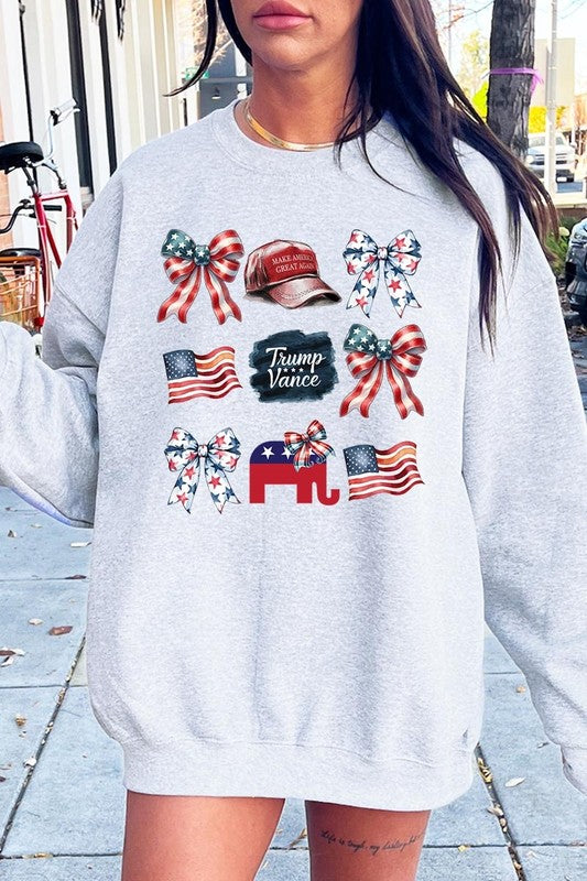 Coquette Trump Graphic Fleece Sweatshirts