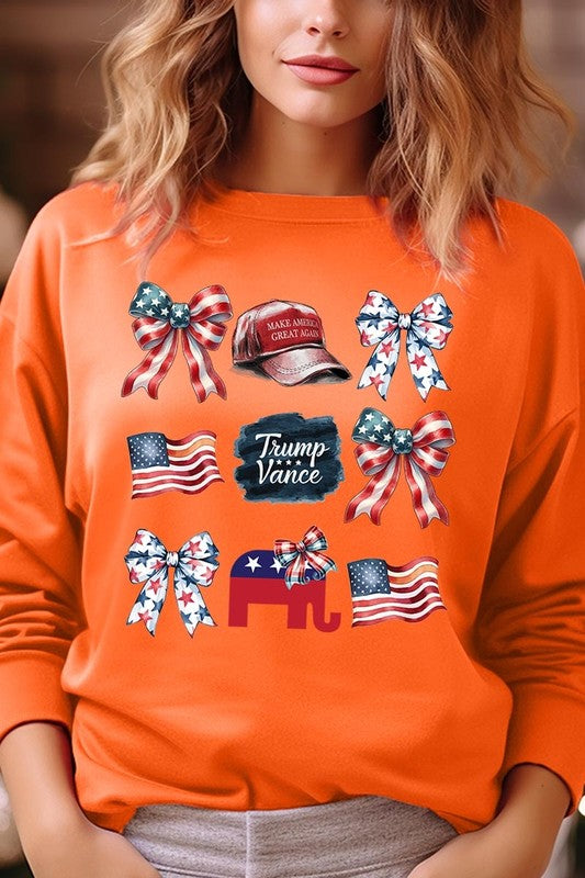 Coquette Trump Graphic Fleece Sweatshirts