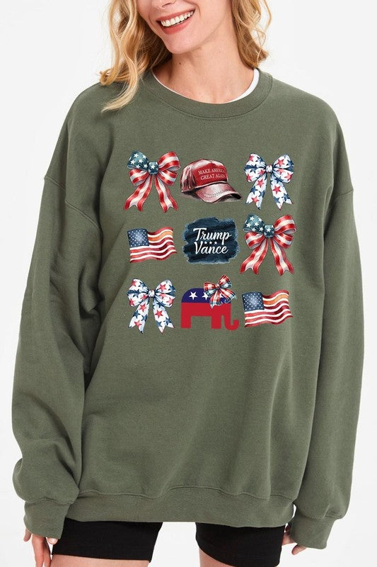 Coquette Trump Graphic Fleece Sweatshirts