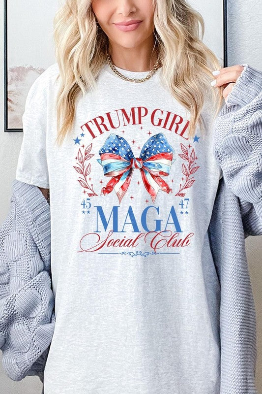 Trump Girl Maga Graphic Heavy Cotton Tee