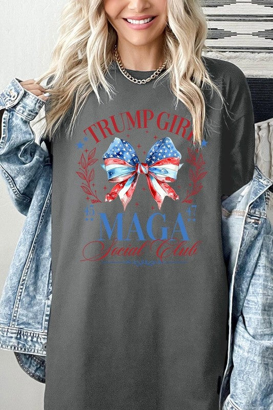Trump Girl Maga Graphic Heavy Cotton Tee