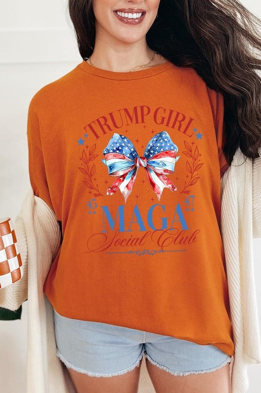 Trump Girl Maga Graphic Heavy Cotton Tee