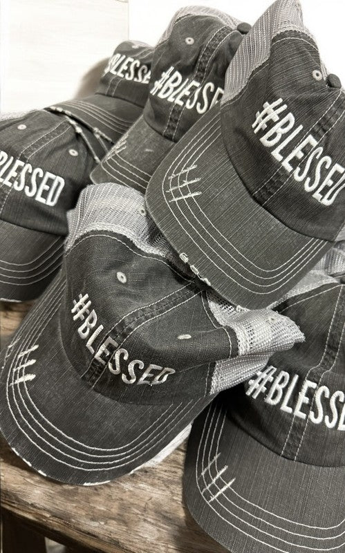 Hashtag Blessed Embroidered Hat