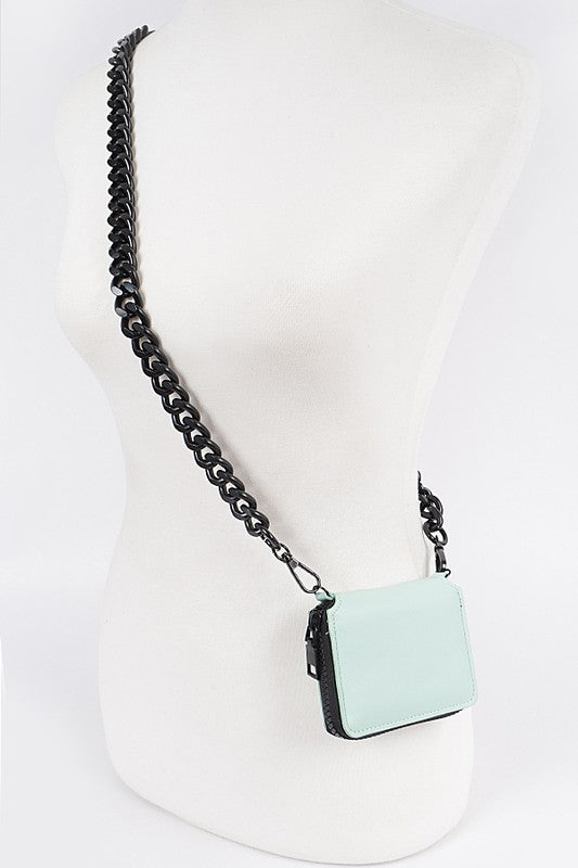 Iconic Chunky Chain Convertible Wallet