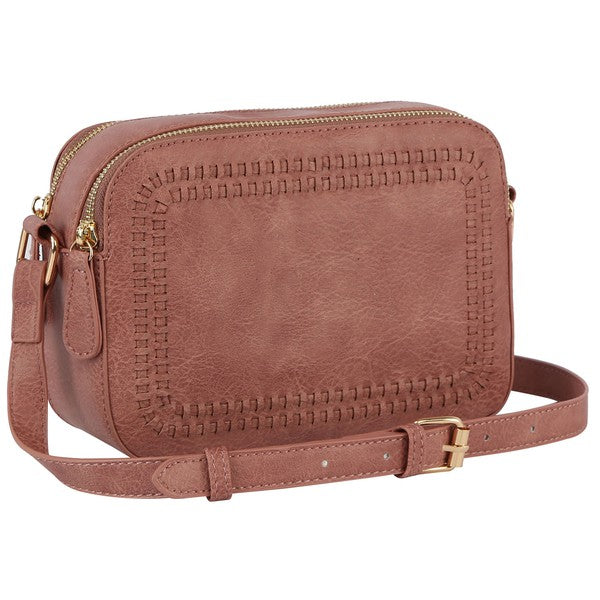 Fashion Stitch Rectangular Crossbody Bag