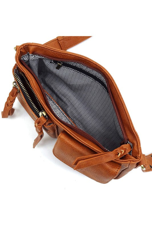 Fashion Buckle Strap Crossbody Bag