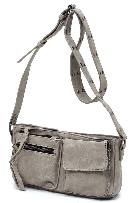 Fashion Buckle Strap Crossbody Bag