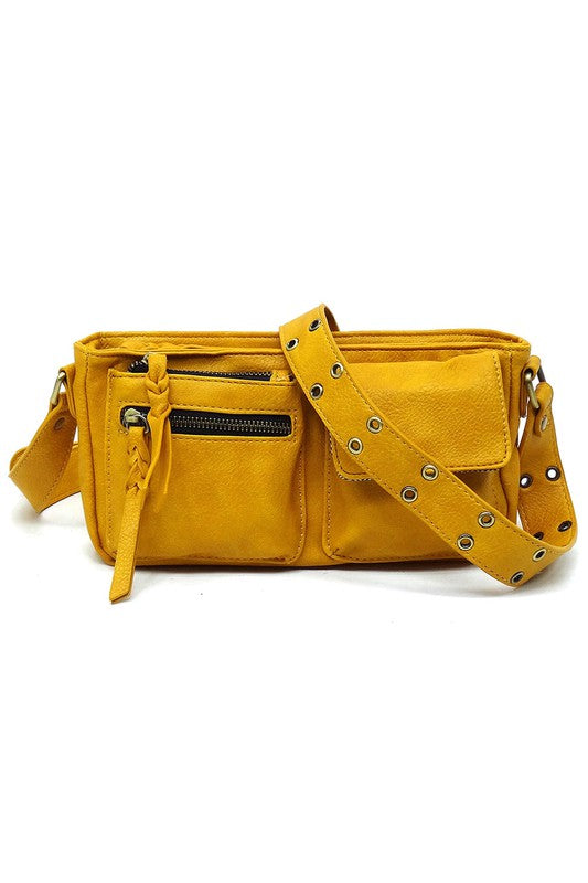 Fashion Buckle Strap Crossbody Bag