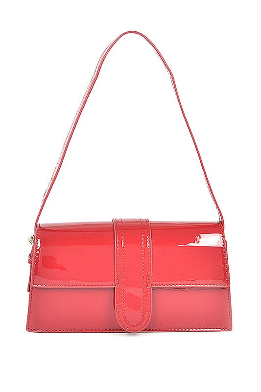 Patent Finish Iconic Shoulder Bag