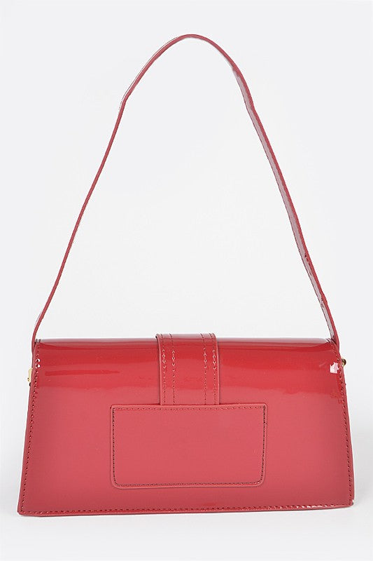 Patent Finish Iconic Shoulder Bag