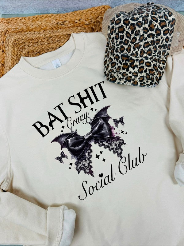 Bat Shit Crazy Social Club Graphic Sweatshirt