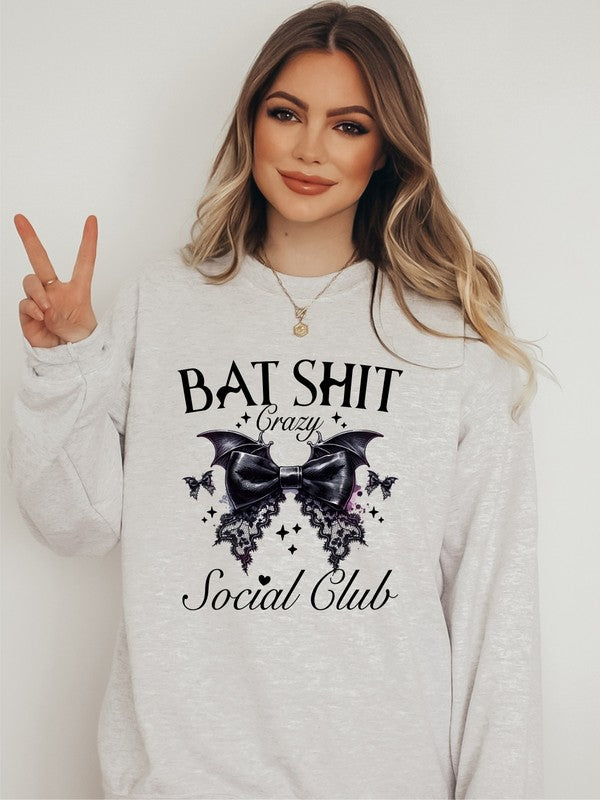 Bat Shit Crazy Social Club Graphic Sweatshirt