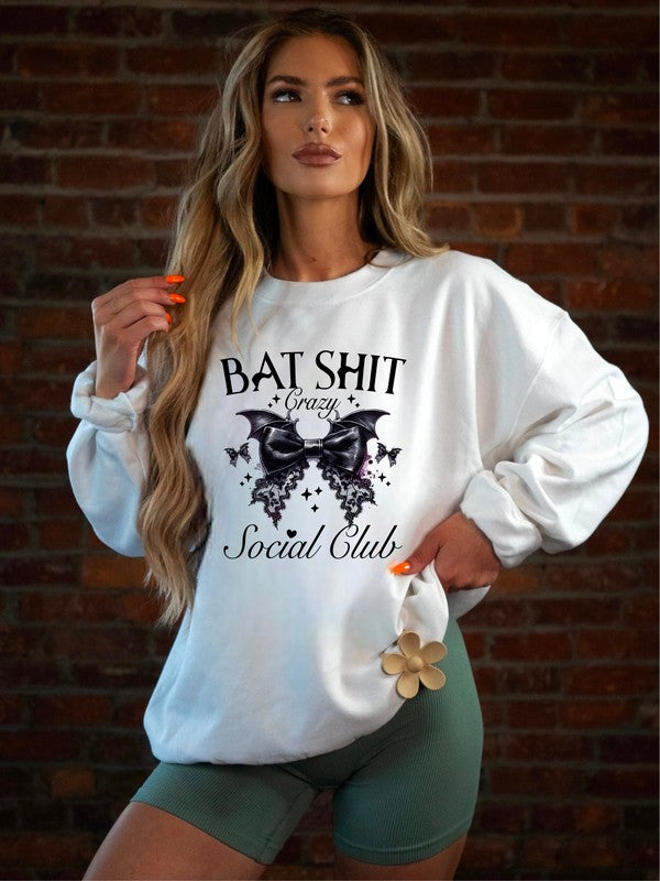 Bat Shit Crazy Social Club Graphic Sweatshirt