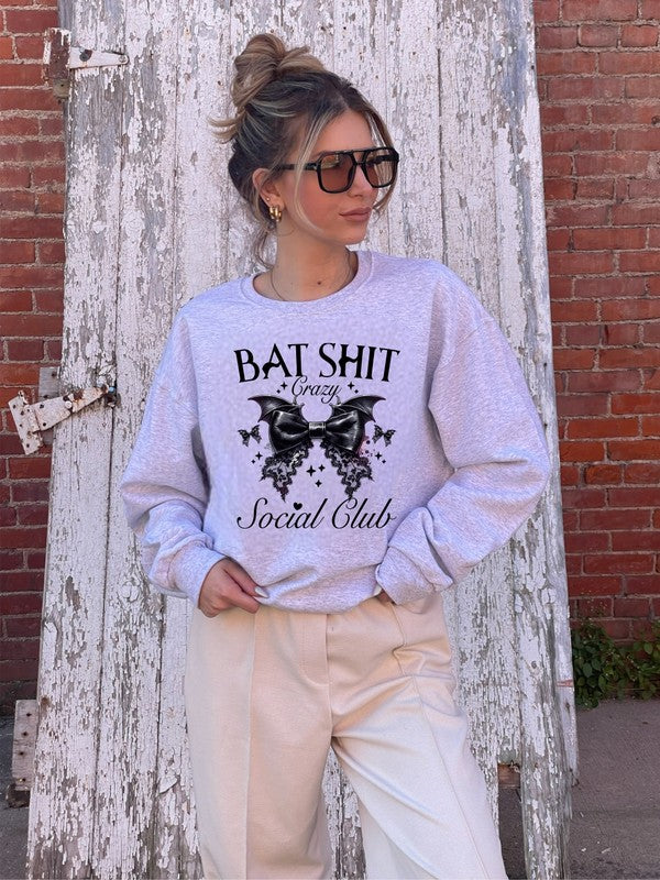 Bat Shit Crazy Social Club Graphic Sweatshirt