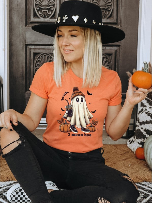 Bruh I Mean Boo Graphic Tee, T Shirt