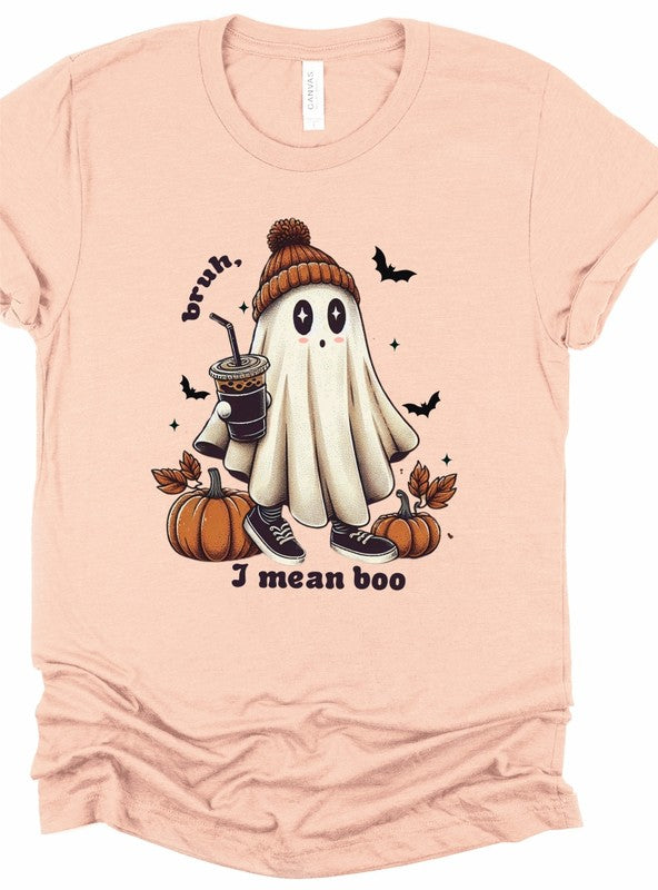 Bruh I Mean Boo Graphic Tee, T Shirt