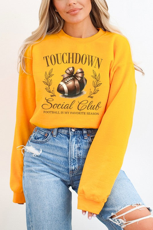 Fall Football Touchdown Social Club Sweatshirt