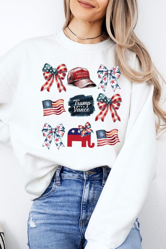 Coquette Trump Graphic Fleece Sweatshirts