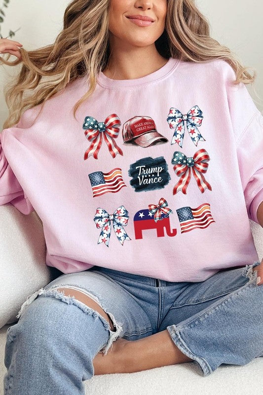 Coquette Trump Graphic Fleece Sweatshirts