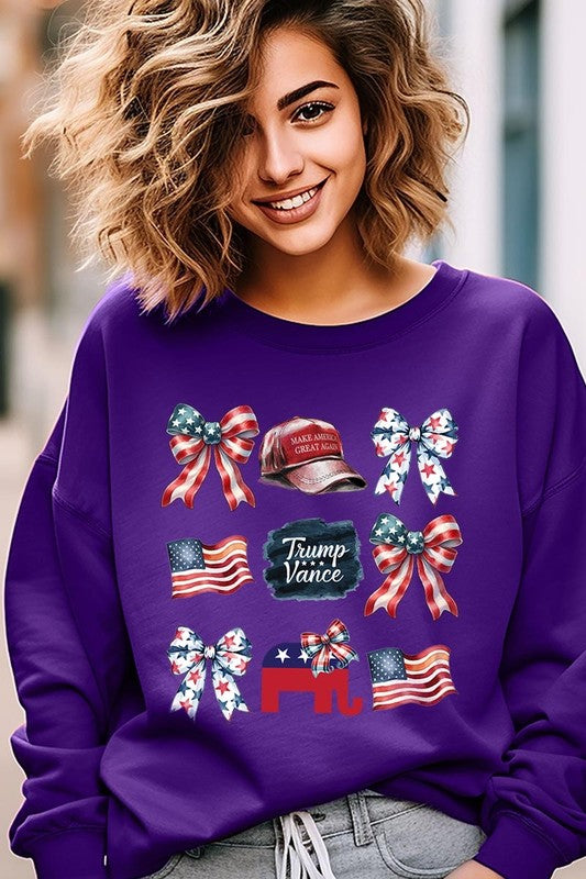 Coquette Trump Graphic Fleece Sweatshirts