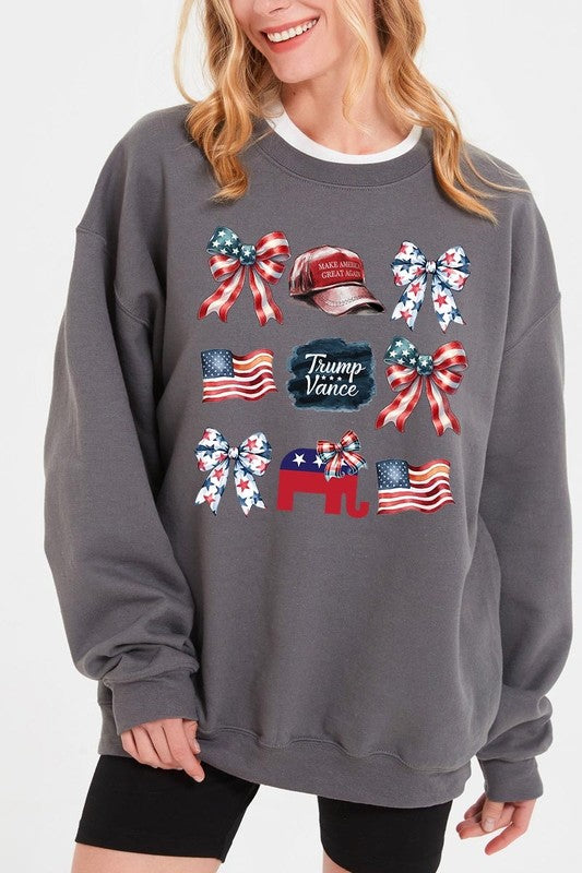 Coquette Trump Graphic Fleece Sweatshirts