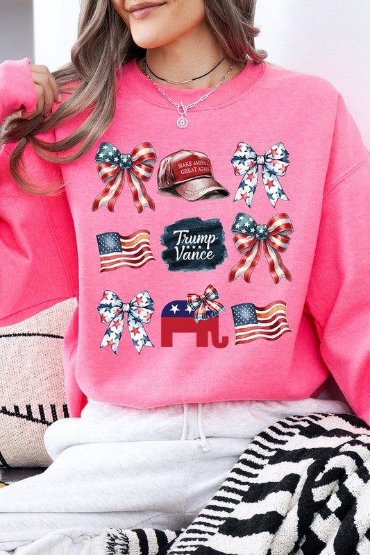 Coquette Trump Graphic Fleece Sweatshirts