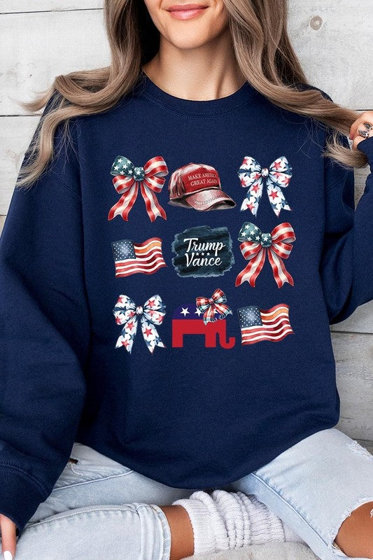 Coquette Trump Graphic Fleece Sweatshirts