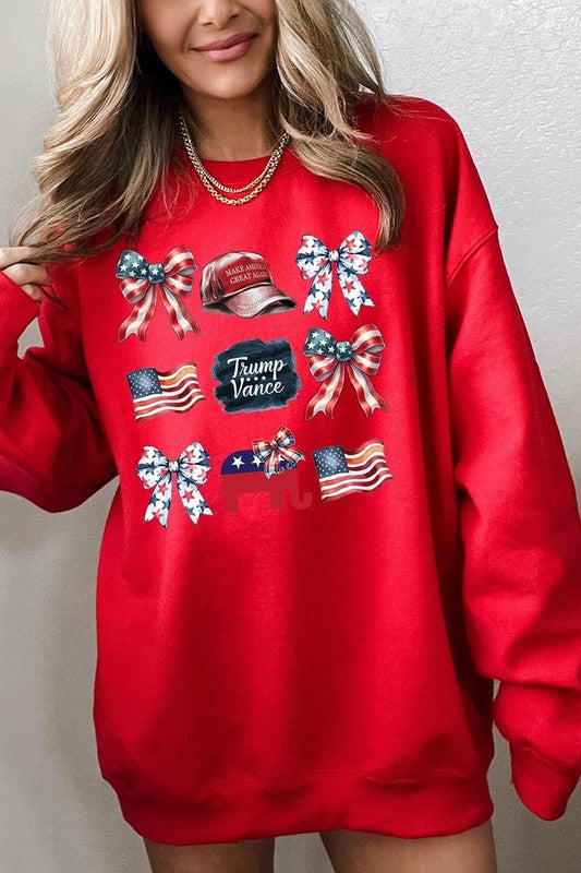 Coquette Trump Graphic Fleece Sweatshirts
