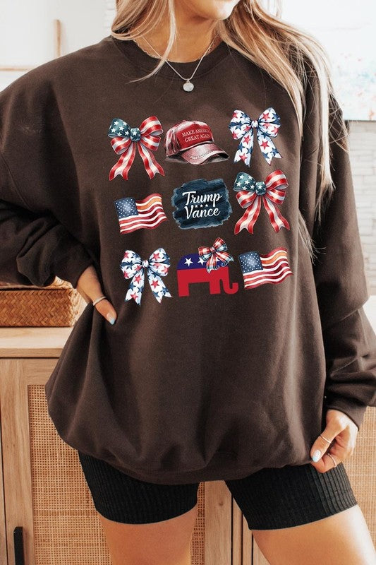 Coquette Trump Graphic Fleece Sweatshirts