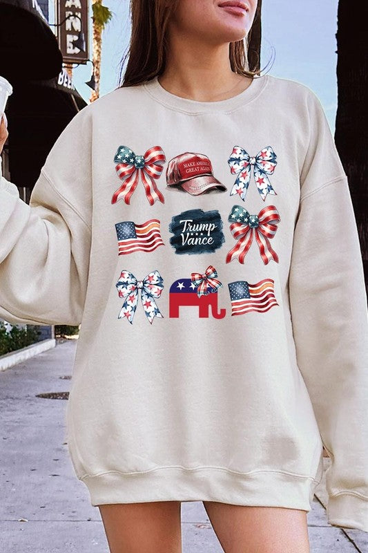 Coquette Trump Graphic Fleece Sweatshirts