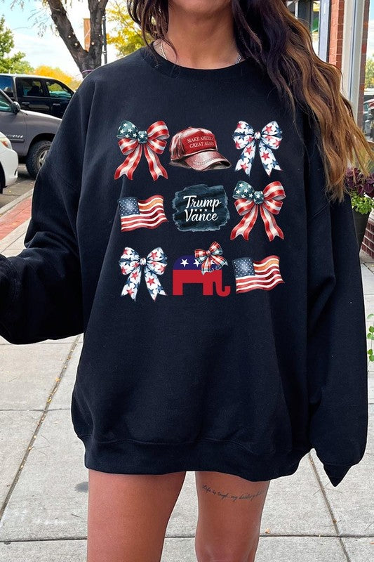Coquette Trump Graphic Fleece Sweatshirts