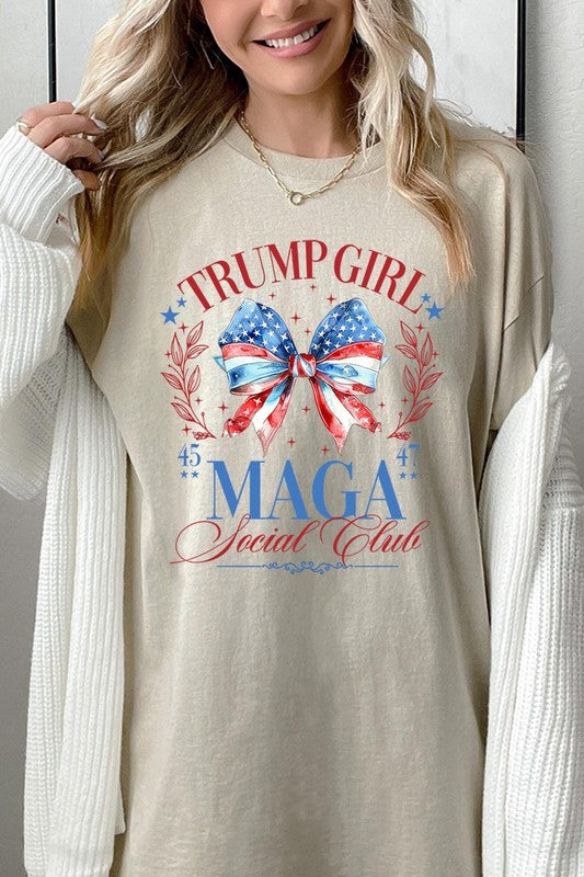 Trump Girl Maga Graphic Heavy Cotton Tee