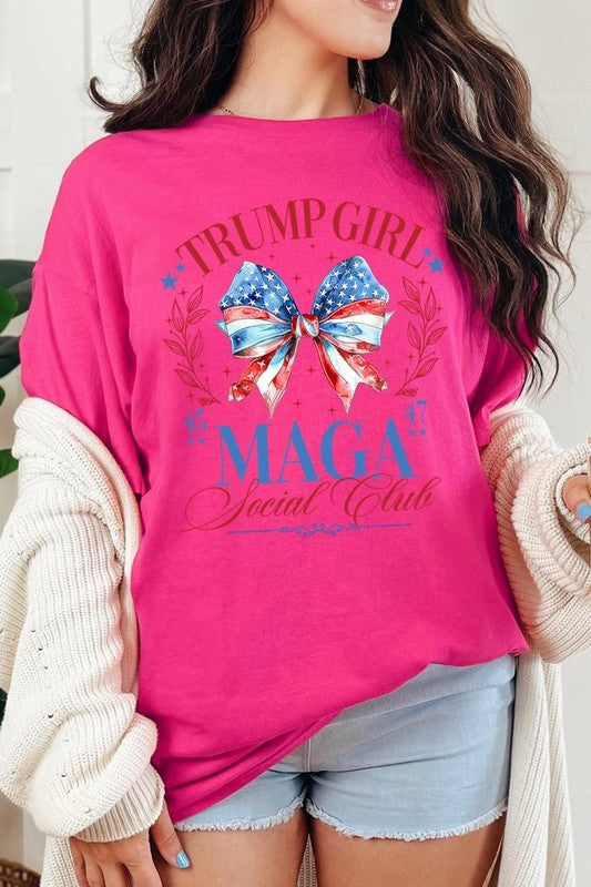 Trump Girl Maga Graphic Heavy Cotton Tee