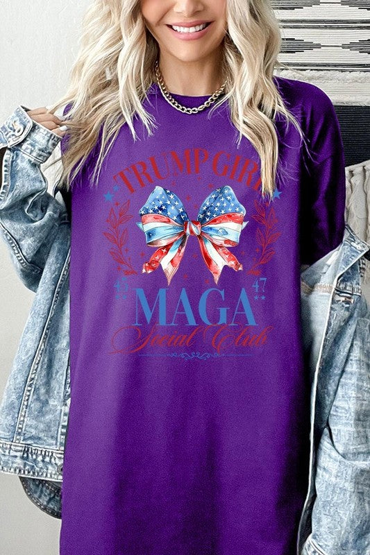 Trump Girl Maga Graphic Heavy Cotton Tee