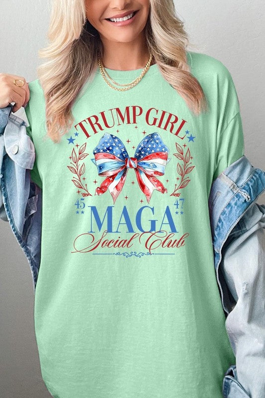 Trump Girl Maga Graphic Heavy Cotton Tee