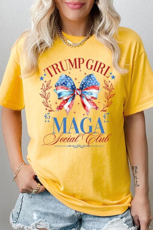 Trump Girl Maga Graphic Heavy Cotton Tee