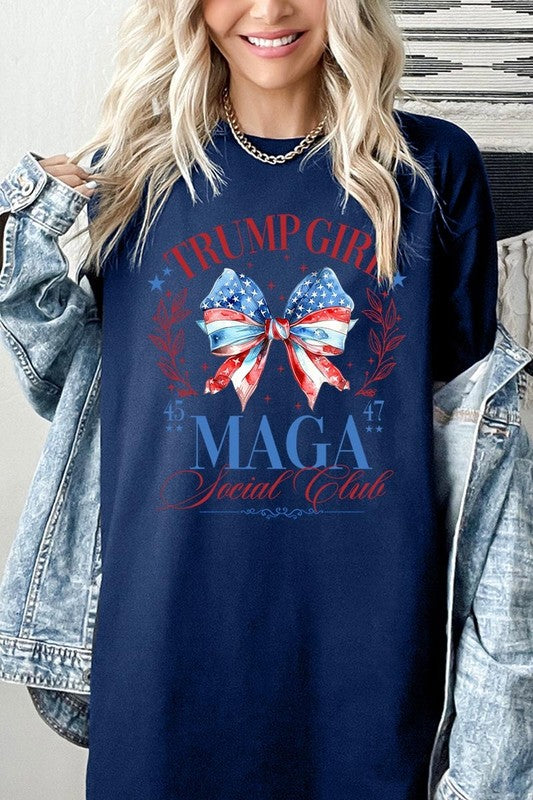 Trump Girl Maga Graphic Heavy Cotton Tee