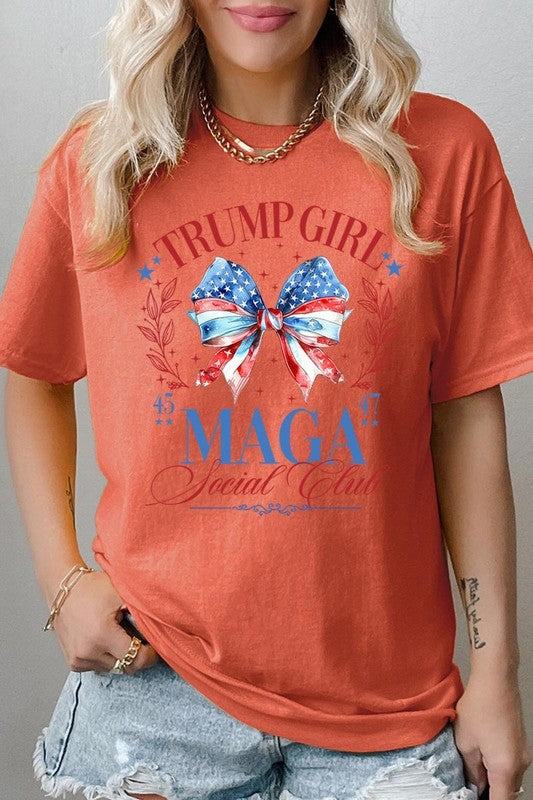 Trump Girl Maga Graphic Heavy Cotton Tee
