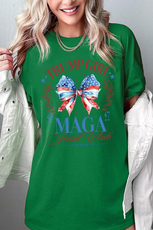 Trump Girl Maga Graphic Heavy Cotton Tee