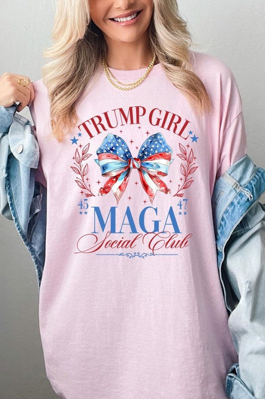 Trump Girl Maga Graphic Heavy Cotton Tee