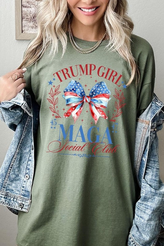 Trump Girl Maga Graphic Heavy Cotton Tee