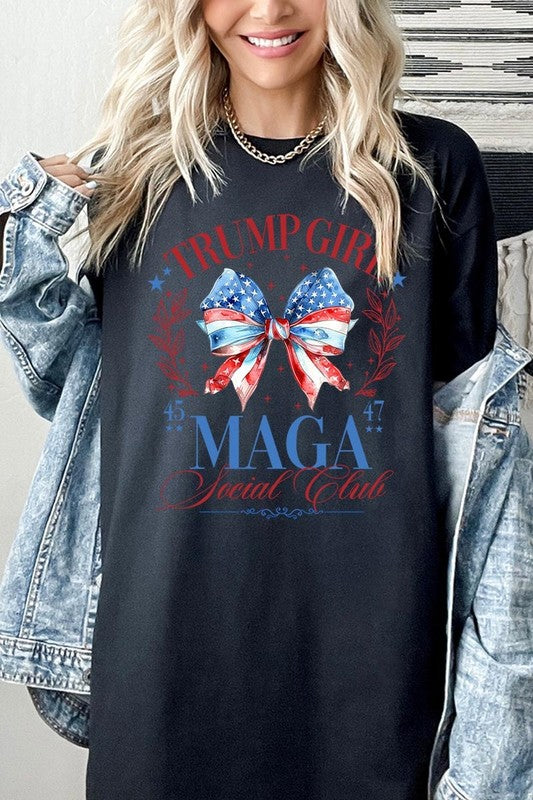 Trump Girl Maga Graphic Heavy Cotton Tee