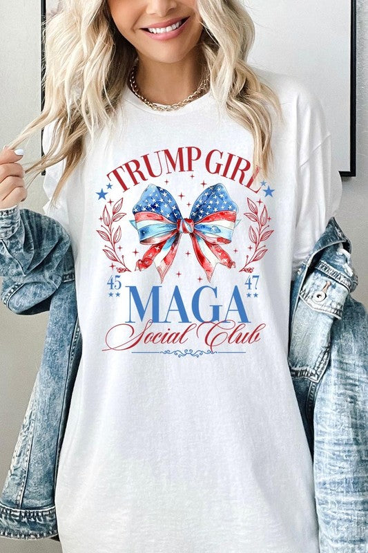 Trump Girl Maga Graphic Heavy Cotton Tee