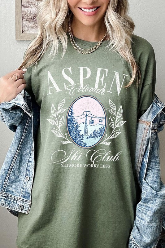 Aspen Ski Club Graphic Heavy Cotton Tee