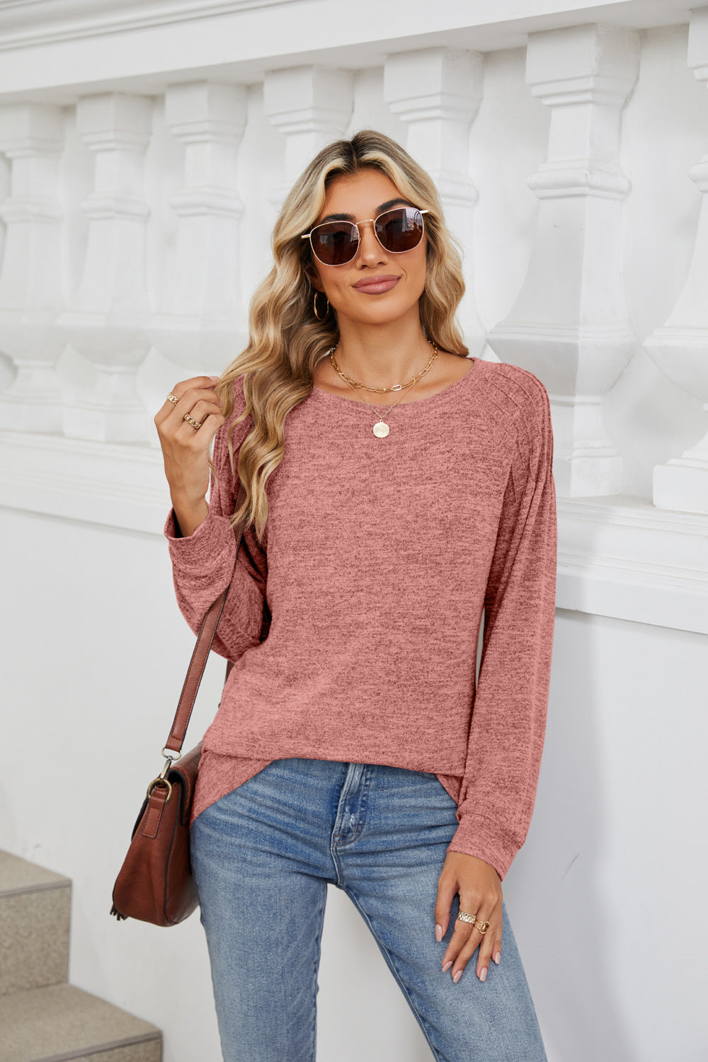 Round Neck Long Sleeve T-Shirt